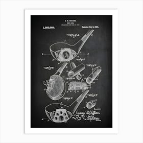 Golf Gifts For Women Golf Club Patent Print Golf Club Patent Golf Art Golf Club Art Mattern Golf Club Golf Decor Golf Sg6541 Art Print