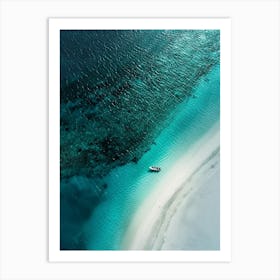 Aerial View Of A Beach 2 Art Print