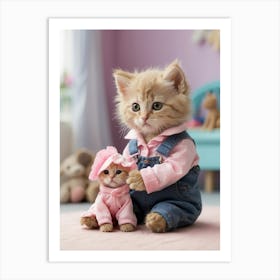 Cute Kittens 2 Art Print