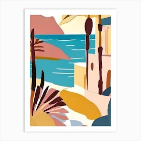La Palma Canary Islands Spain Muted Pastel Tropical Destination Art Print