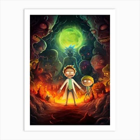 Rick and Morty Movie 7 Art Print