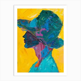 Portrait Of A Woman In A Hat 11 Art Print