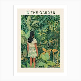 In The Garden Poster Green 11 Art Print