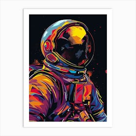 Astronaut In Space Art Print