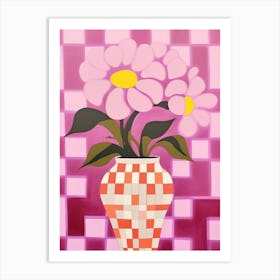 Pansies Flower Vase 7 Art Print