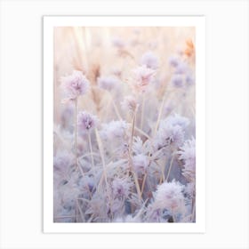 Frosty Botanical Lilac 2 Art Print