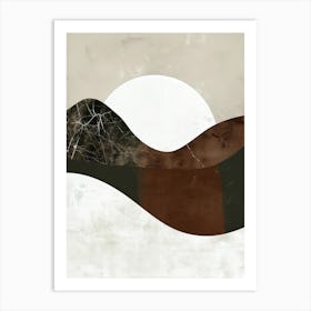 Swiss Mountains- Minimalist Bauhaus Art Print