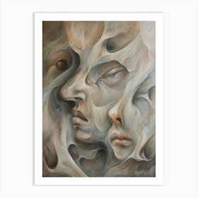 'Faces' 6 Art Print