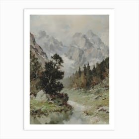 Alpine Landscape Art Print