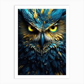 Majestic Owl Closeup Art Print