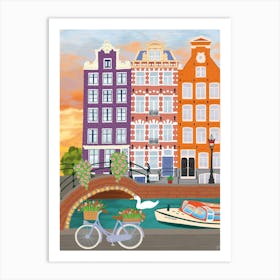 Amsterdam Canal Art Print