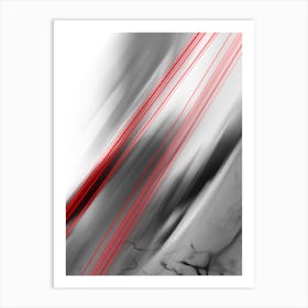 Redline Abstract Art Print