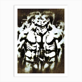 Mirror of Desire: A Summer Pride Encounter A Gay Male Couple Kissing Art Print