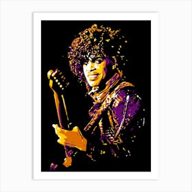 Prince Musician. Prince Rogers Nelson Music Legend in Pop Art Art Print