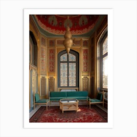 Topkapi Palace Pixel Art 4 Art Print