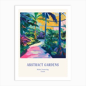 Colourful Gardens Muttart Conservatory Canada 2 Blue Poster Art Print