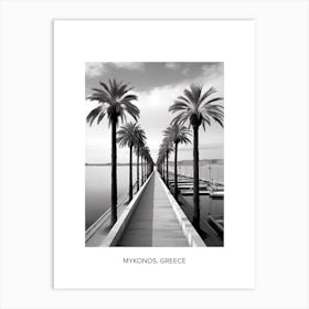 Poster Of Palma De Mallorca, Spain, Photography In Black And White 4 Art Print