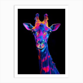 Colorful Giraffe Art Print