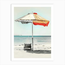 Beach Umbrella 1 Art Print