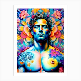 Psychedelic Man 4 Art Print