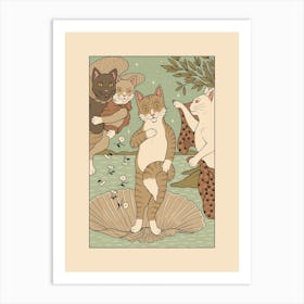 Venus Cat Art Print
