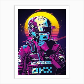 Lando Norris Mclaren Driver Art Print