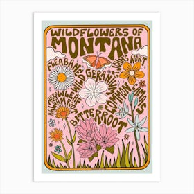 Montana Wildflowers Art Print