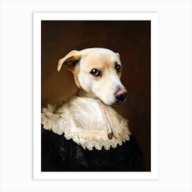 Loyal Fidele The Dog Pet Portraits Art Print