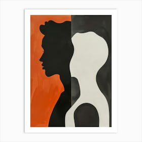 Silhouette Of A Woman 56 Art Print