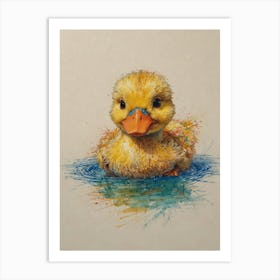 Duckling Canvas Print Art Print