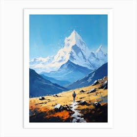 Nepal Mountains Art Print