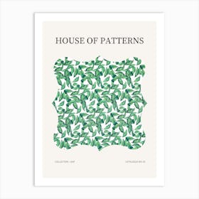 Leaf Pattern Poster 3 Art Print