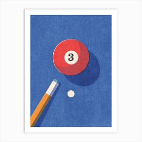 BALLS Billiards - ball 3 Art Print