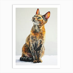 Egyptian Mau Cat Painting 3 Art Print