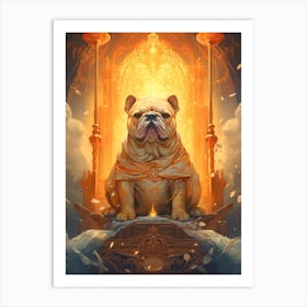 Bulldog King Art Print