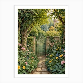 Garden Gate Art Print