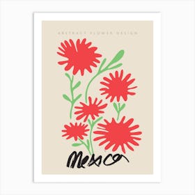 Mexico Matisse Flower Art Print