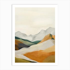 Minimal Abstract Art Landscape 39 Art Print