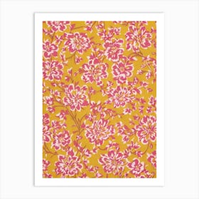 Jasmine Floral Print Warm Tones 2 Flower Art Print