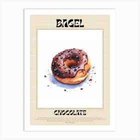 Chocolate Bagel 1 Art Print