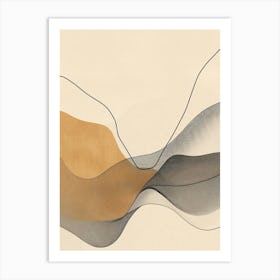 Abstract Wave Canvas Print 1 Art Print