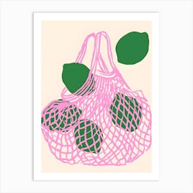 Bag Of Lemons Art Print