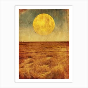 Full Moon In The Desert Photo Art Print