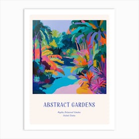 Colourful Gardens Naples Botanical Garden Usa 1 Blue Poster Art Print