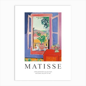 Henri Matisse Inspired The Open Window Collection Art Print