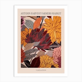 Fall Botanicals Carnation 5 Poster Art Print