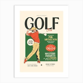 GOLF Magazine 1 Art Print