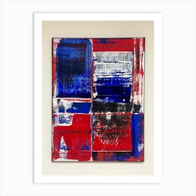 Red N Blue Art Print