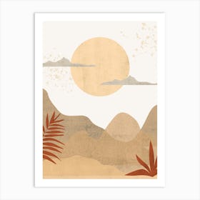 Bohemian Desert Landscape Art Print