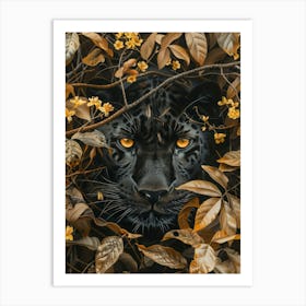 Black Jaguar 3 Art Print